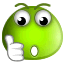 Green Smiley Face Thumbs Up Emoticons