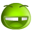 Big Laugh Green Smiley Face  Emoticons