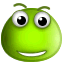 Green Smiley Face Jiggling Emoticons