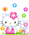 Hello Kitty Stars Kisses Emoticons