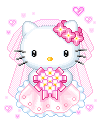 Sad Hello Kitty Wedding Dress Emoticons