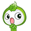 Shocked Leaf Head Emoticon Emoticons
