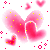 Bunch Of Sparkling Hearts Emoticons
