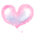 Pastel Pink And Blue Heart Emoticons