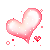 Simple Sparkling Love Heart Emoticons