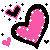 Girly Hearts Emoticon Emoticons
