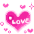 Love In Pink Heart Emoticons