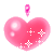 Large Heart With Smaller Heart Emoticons