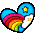 Heart With Rainbow Cloud Star Emoticons