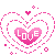 Love Heart With Lines Around Emoticons