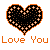 Love You With Black Heart Emoticons