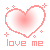 Love Me With Simple Heart Emoticons