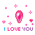I Love You Heart Spinning Emoticons