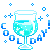 Blue Drink With Cool Day  Emoticons