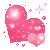 Pink Heart With Sparkles Emoticon Emoticons