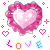 Frilly Heart With Love Emoticon Emoticons