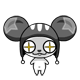 Mouse Girl With Starry Eyes Emoticons