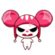 Mouse Girl Very Angry Emoticon Emoticons