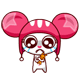Mouse Girl Tears In Eyes Emoticons