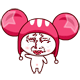 Mouse Girl With Meme Face Emoticons