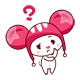 Mouse Girl Asking A Question Emoticons