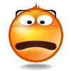 Worried Orange Smiley Face  Emoticons