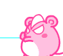 Pink Mouse Firing Lazer Beam Emoticons