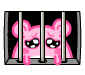 Pink Mouse Sad In Prison Emoticons