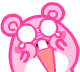 Pink Mouse Screaming In Terror Emoticons