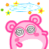 Pink Mouse Dizzy Spinning Eyes Emoticons