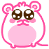 Pink Mouse Pleading Emoticon Emoticons