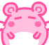 Pink Mouse Being Squashed Emoticons