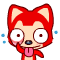 Red Fox Flapping Tongue Emoticon Emoticons