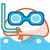 Round Head Snorkelling In Water Emoticons