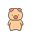 Small Pig Hit With Hammer Emoticons