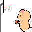 Small Pig Playing Basketball Emoticons