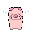 Small Pig Very Sad Crying Emoticons