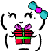 Textmoji With Gift Wrapped Present Emoticons