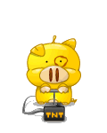 Yellow Pig Blowing Up Emoticons
