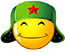 Yellow Smiley Face Soldier Grinning Emoticons