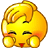 Yellow Smiley Face Being Petted Emoticons
