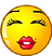 Yellow Smiley Face Red Lips Emoticons