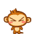 Yoyo Monkey Jumping Surprised Emoticons