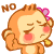Yoyo Monkey Saying No Emoticons
