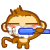 Yoyo Monkey Brushing Teeth Emoticons