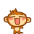 Yoyo Monkey Bowing Emoticons