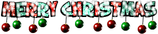 Merry Christmas Glittery Emoticons