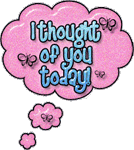 I Thought Of You Today! Speech Bubble Emoticons