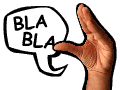 Bla Bla Hand Sign Emoticons