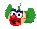 Clown Smiley Wiggling Face Emoticons